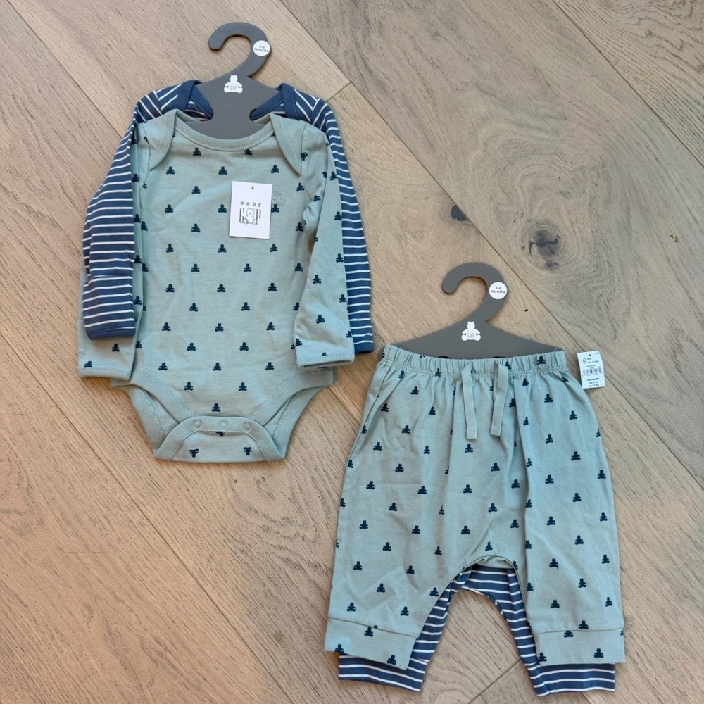 Baby Gap Cotton 4-Piece Set 3-6M